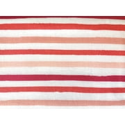 Mainstays 100% Cotton 1 Yard Precut Fabric Multi-color Pink Stripe