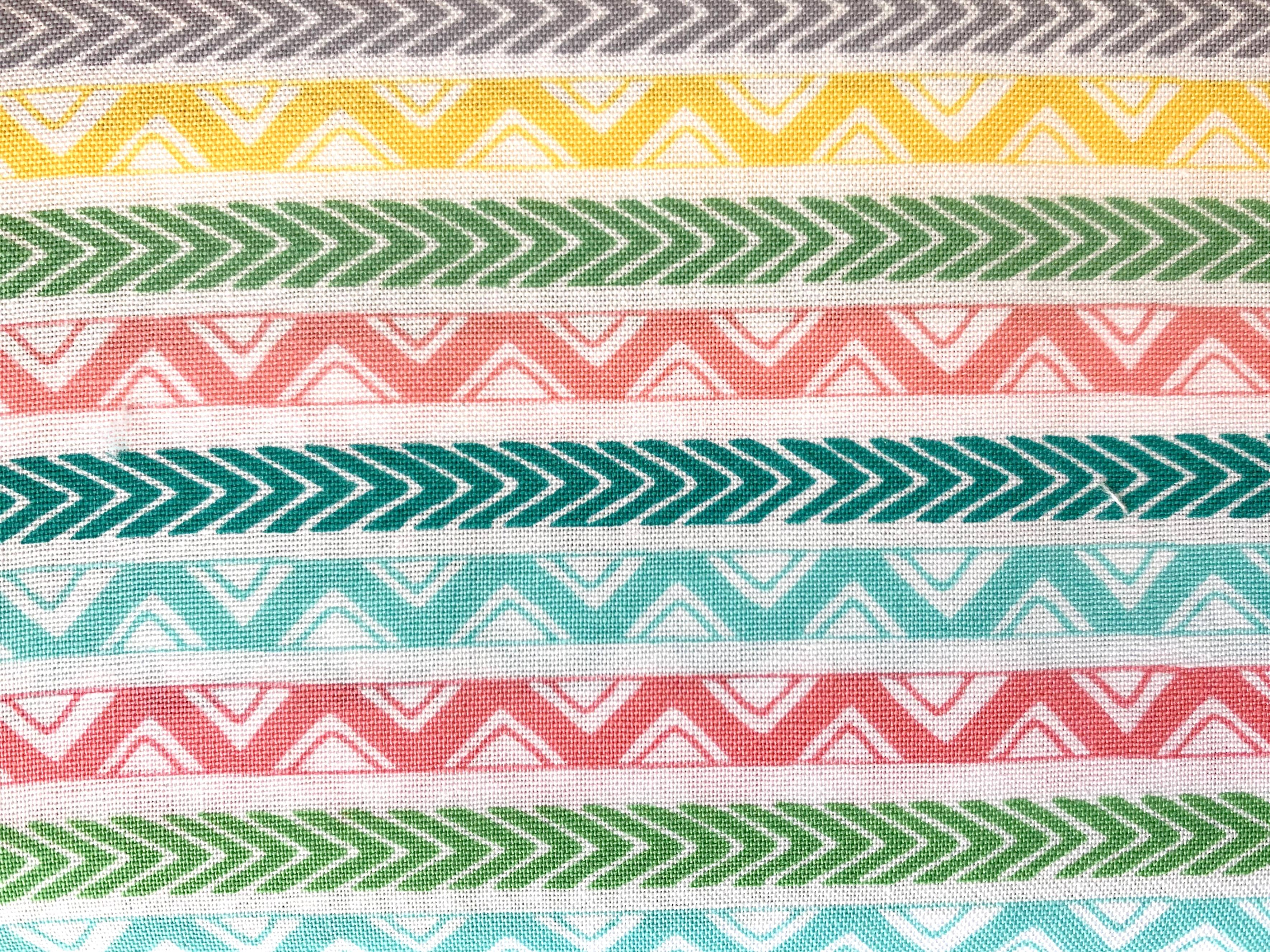 Mainstays Sewing & Craft Fabric, 100% Cotton, 1 Yard Precut, Stripe Multi