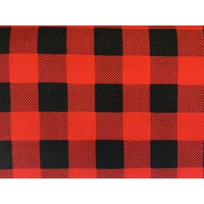 Mainstays 100% Cotton 1 Yard Precut Sewing & Craft Fabric, Red & Black Buffalo Plaid