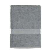 Mainstays Basic Bath Sheet, 100% Cotton, 30 in x 60 in, School Grey