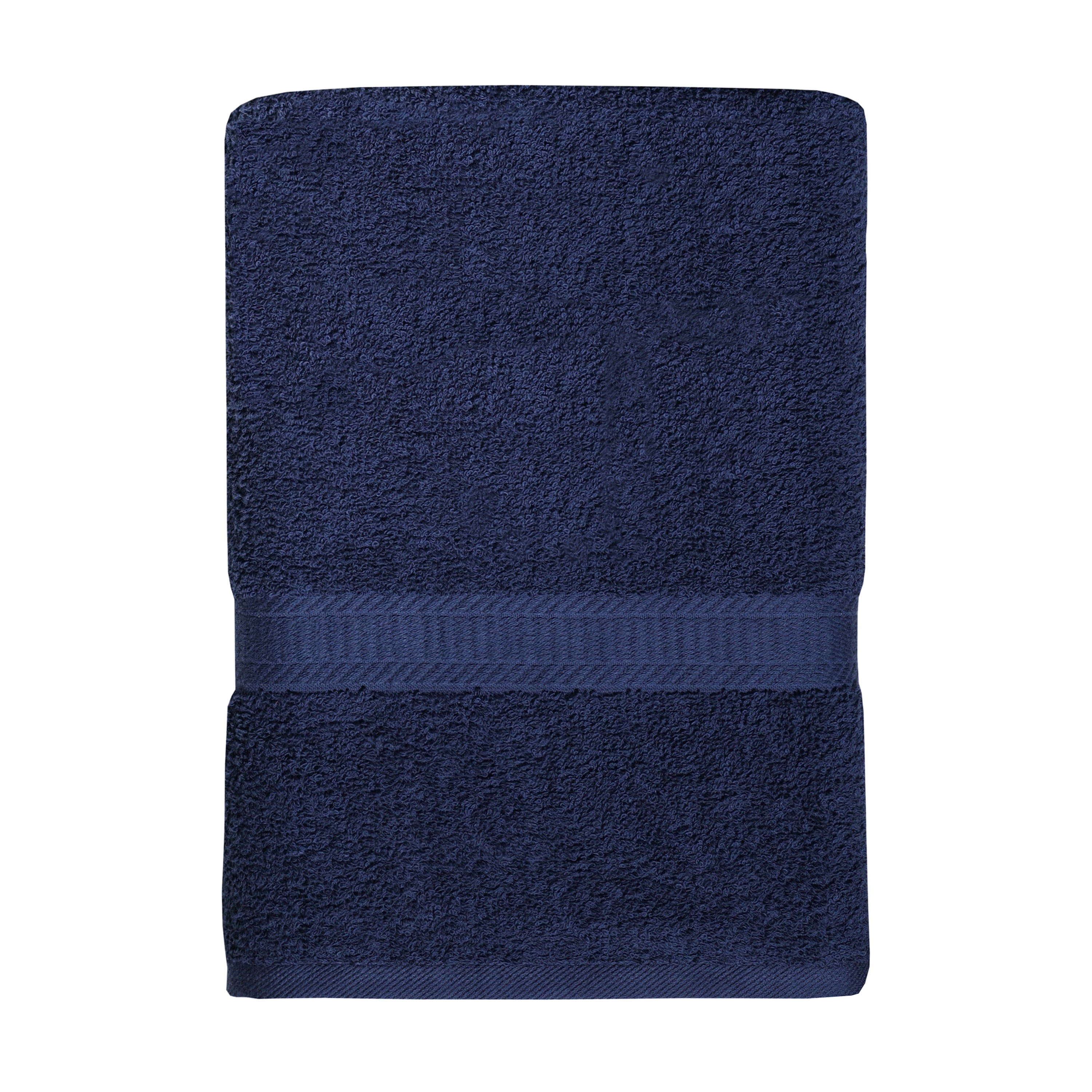 Mainstays 100% Cotton Bath Sheet, Super Soft and Highly Absorbent Basic Solid Premium Cotton Bath Sheet for Bathroom, Hotels, Spa and Gym - Navy