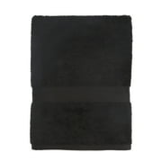 Mainstays Basic Bath Towel, 100% Cotton, Black