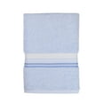 thumbnail image 1 of Mainstays 100% Cotton Bath Towel, Super Soft and highly absorbent Basic Striped Premium Bath Towel for Bathroom, Hotels, Spa and Gym – Blue, 1 of 9
