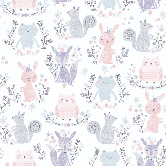 Mainstays 100% Cotton Flannel 42" x 1.5 Yards Precut Precious Palace Print, 1 Each