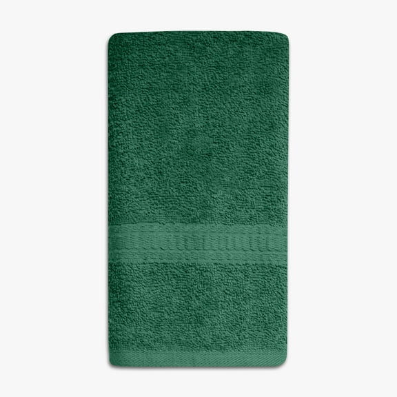 Mainstays Basic Hand Towel, Soft 100% Cotton and highly absorbent Hand Towel, Green