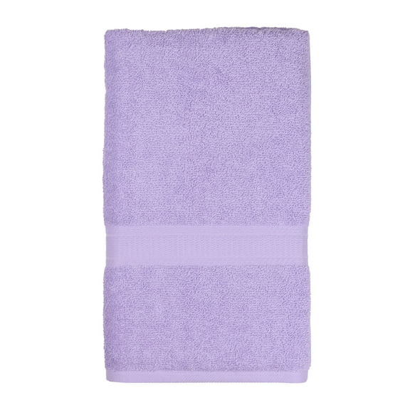 Mainstays Basic Hand Towel, Soft 100% Cotton and highly absorbent Hand Towel, Lavender