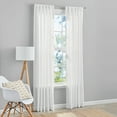 Mainstays 100 Cotton Indoor Sheer Rod Pocket Single Curtain Panel , White , 50" W x 63"L