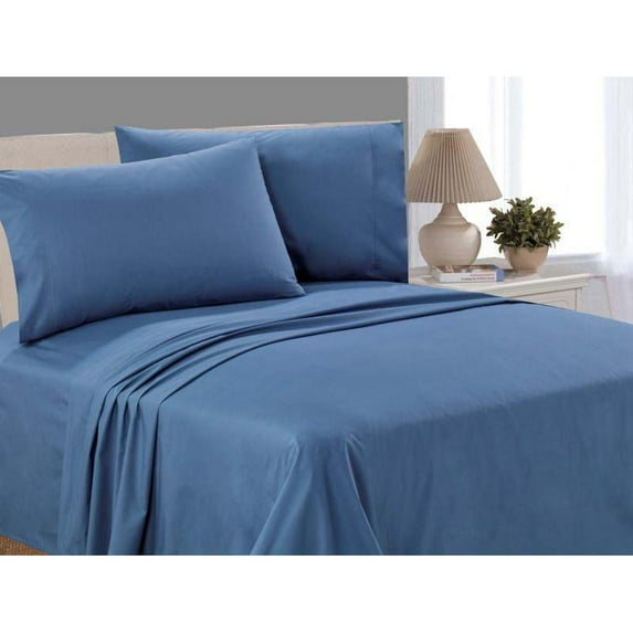 Mainstays 100% Cotton Percale, 200 Thread Count Sheet Set, King