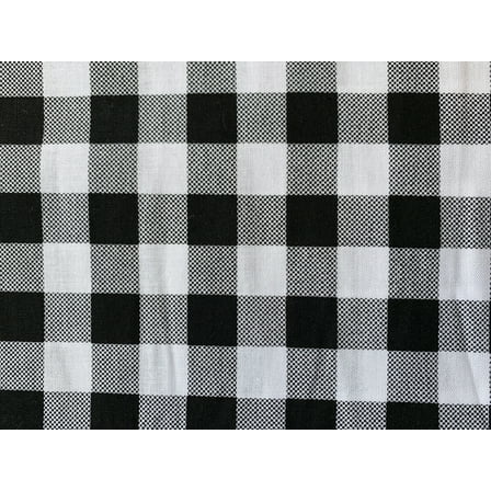 Mainstays 100% Cotton Prints Black Buffalo Plaid, Quilt Crafts Fabric Cut By The Yard.