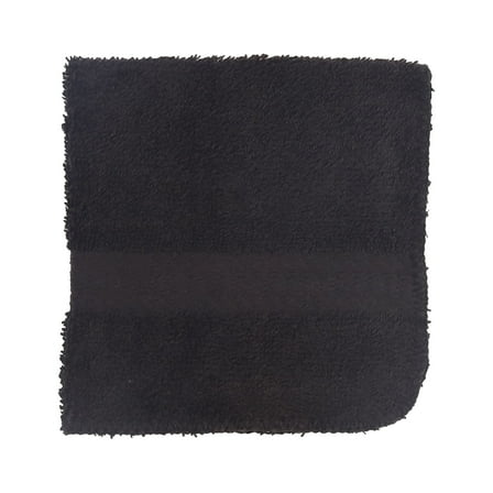 Mainstays Basic Washcloth, Soft 100% Cotton and Highly Absorbent Washcloth, Black