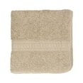 thumbnail image 1 of Mainstays Basic Washcloth, Soft 100% Cotton and Highly Absorbent Washcloth, Tan, 1 of 5