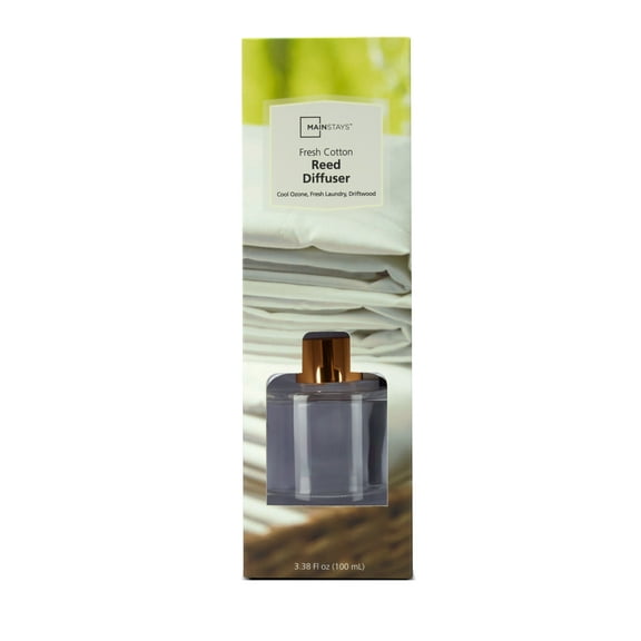 Mainstays 100 ml Reed Diffuser - Fresh Cotton Scent; Net Qty 3 fl oz.