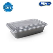 Mainstays 10-Piece 1-Compartment BPA-Free Plastic Meal Prep Food Storage Containers, 1 L