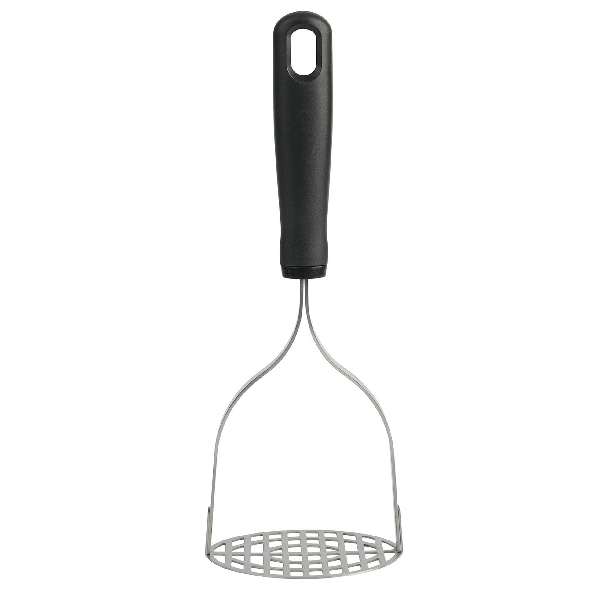 Mainstays 10" Stainless Steel Potato Masher, Black