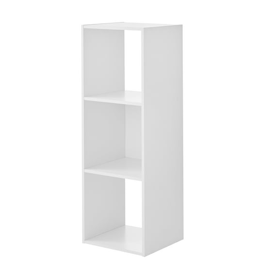 Mainstays 11" 3-Cube Storage Organizer, White