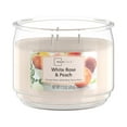 thumbnail image 1 of Mainstays 11.5OZ White Rose & Peach Scented 3-Wick Candle, 1 of 4