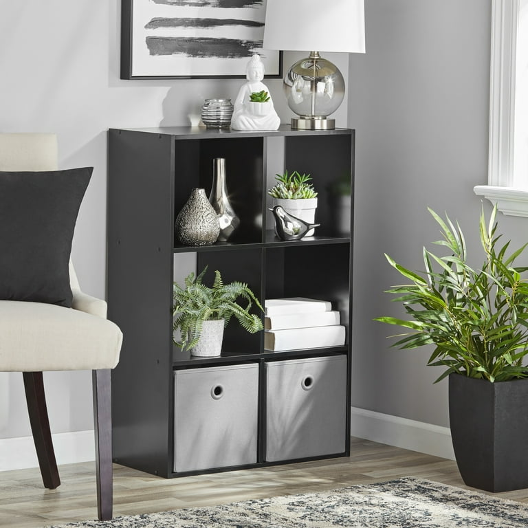 Mainstays 11 6 Cube Storage Organizer Black