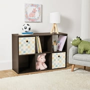 Mainstays 6-Cube Storage Organizer Bookcase, Espresso