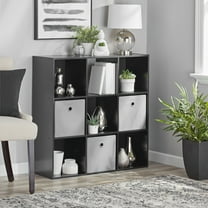 Mainstays 9 Cube Storage Organizer, Black