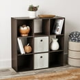 thumbnail image 1 of Mainstays 9 Cube Storage Organizer, Espresso, 1 of 8