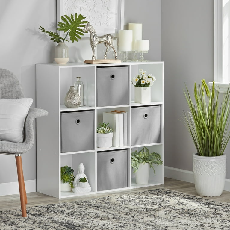 Mainstays 11 9 Cube Storage Organizer White