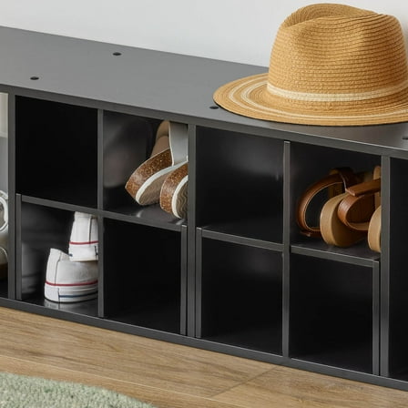 Mainstays Cube Storage Quad Inserts, Set of 2, Black