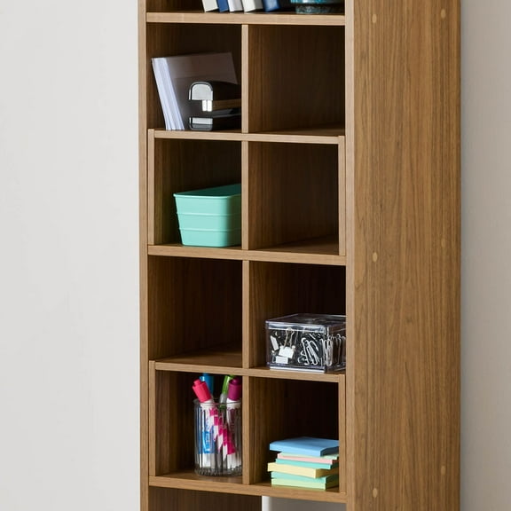 Mainstays Cube Storage Quad Inserts, Set of 2, Warm Walnut