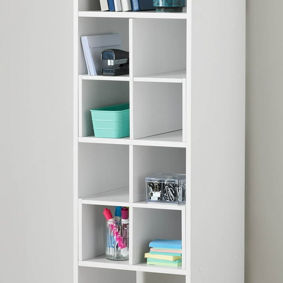 Mainstays Cube Storage Quad Inserts, Set of 2, White