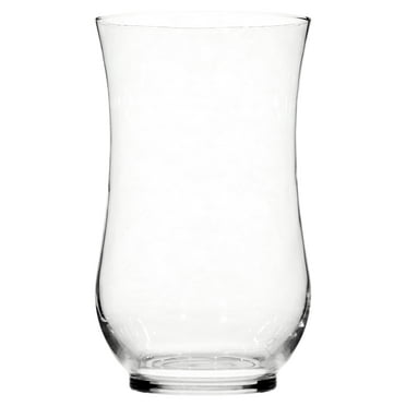 Mainstays Decorative Clear Curved Glass Hurricane Pillar Candleholder, 11"