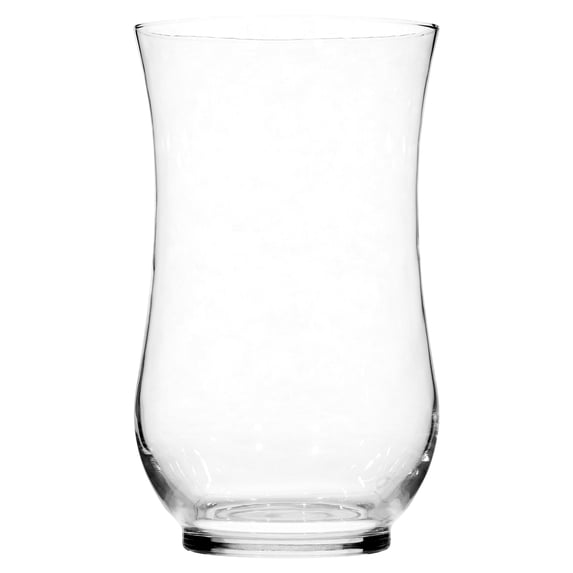 Mainstays Curved Clear Glass Hurricane Pillar Candle Holder, 11 in