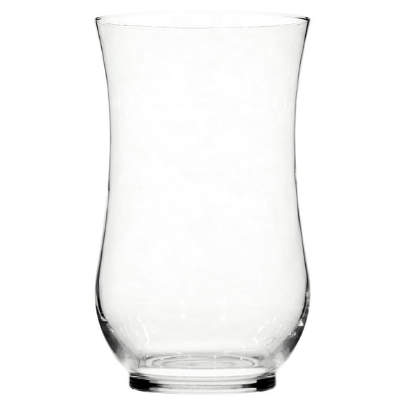 Mainstays 11 Inch Curved Glass Hurricane Pillar Candleholder, Clear Decorative Candle Holder