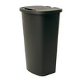 thumbnail image 1 of Mainstays Kitchen Trash Can, 11 Gallon Plastic Garbage Bin with Lift Top Lid, Black, 1 of 14
