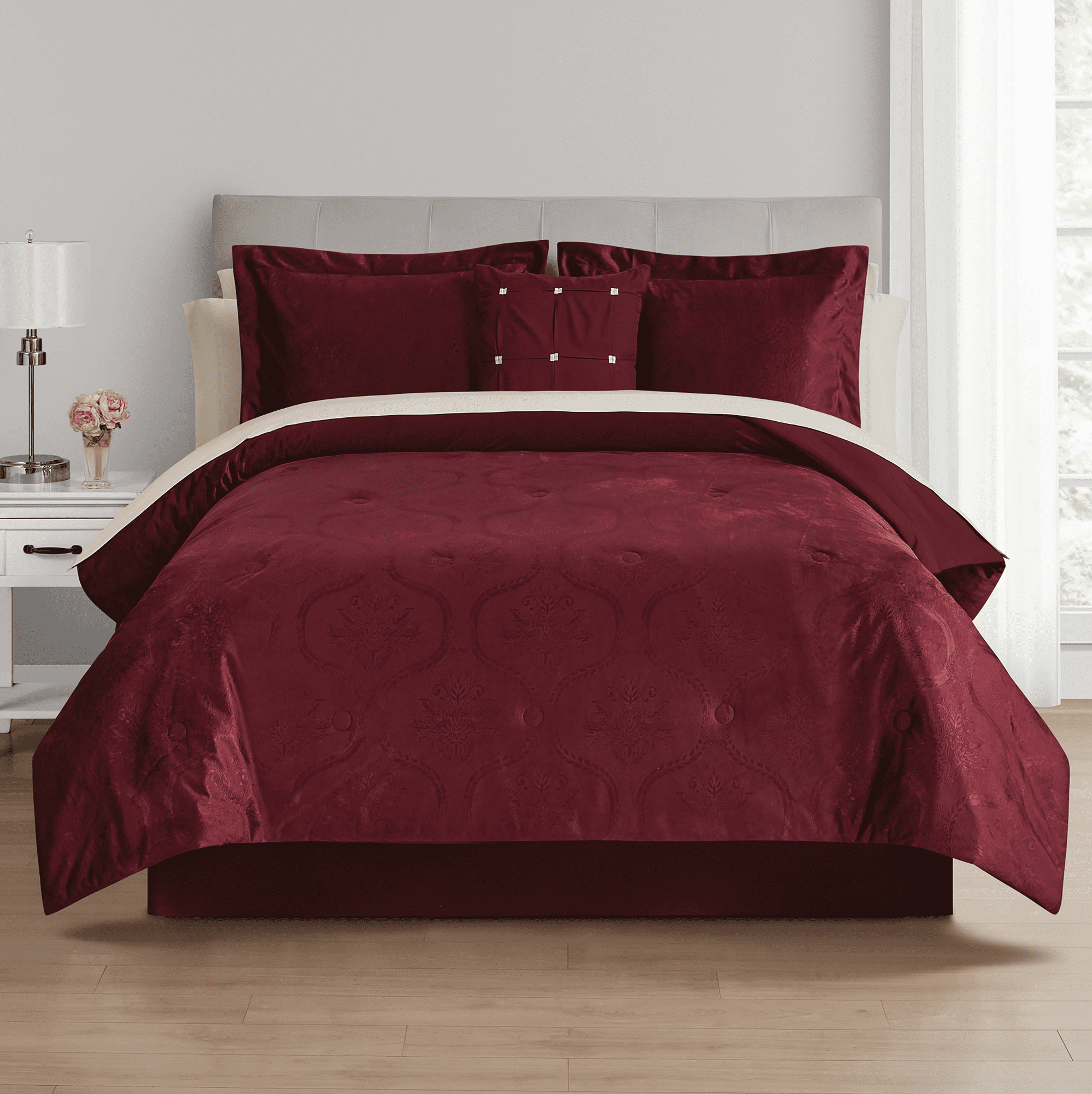 Red Velvet kms 3.0 ジョイ　中華　4枚セット Free Shipping! Mainstays Bed in a Bag Comforter Set with Sheets