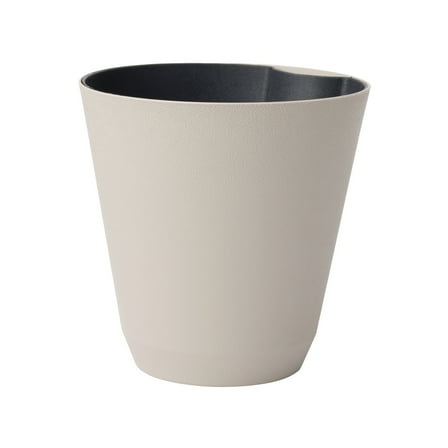 Mainstays 11 in. Beige Resin Self-Watering Planter