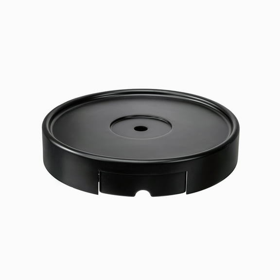 Mainstays 11 inch Round Resin Black Plant Caddy with 4 Wheels