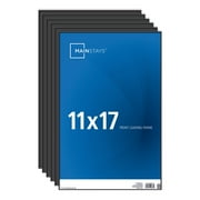 Mainstays 11x14 Black Front Loading Wall Frame, Set of 6