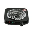 Mainstays 1100 W Single Burner, Black