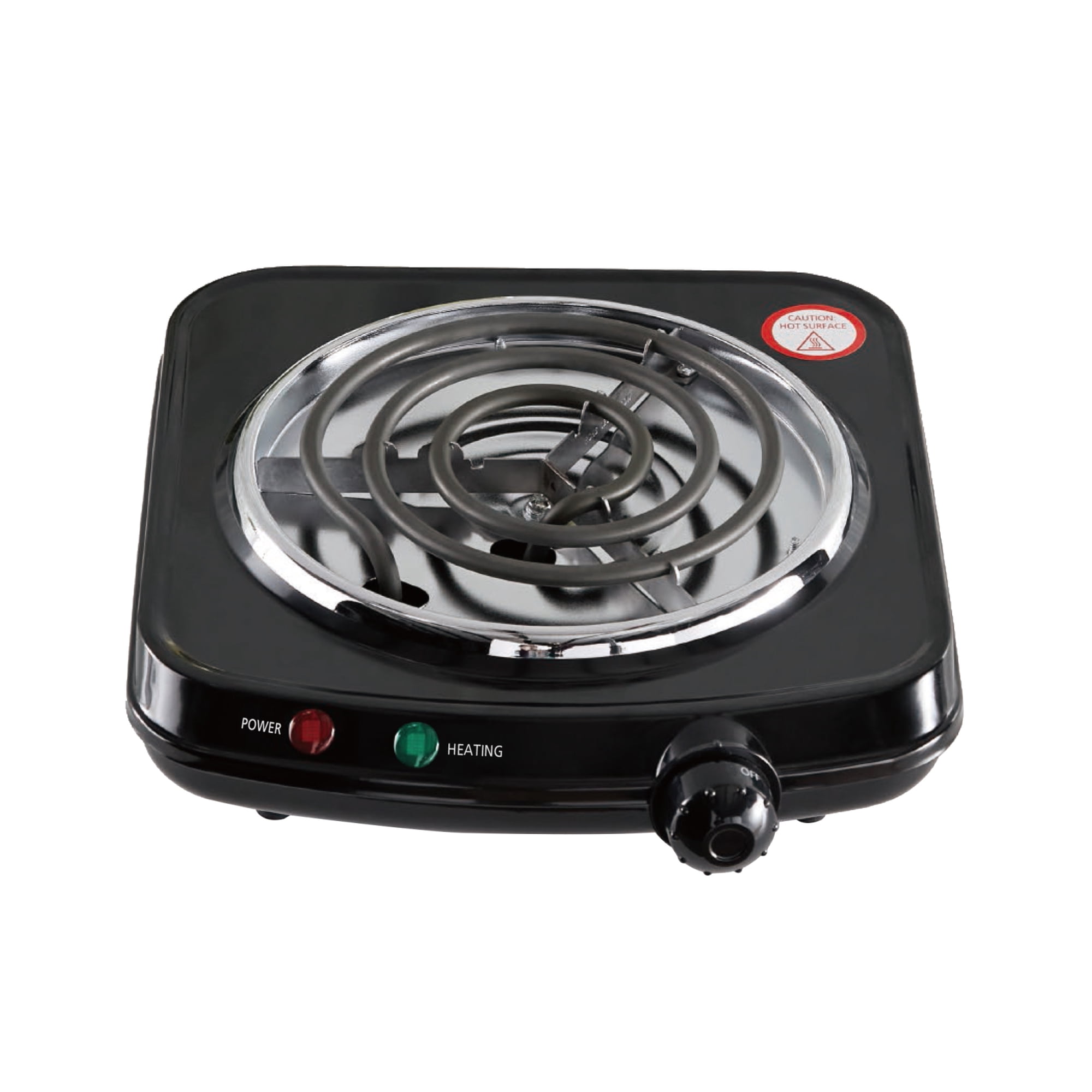 Mainstays 1100 W Single Burner, Black - Walmart.com