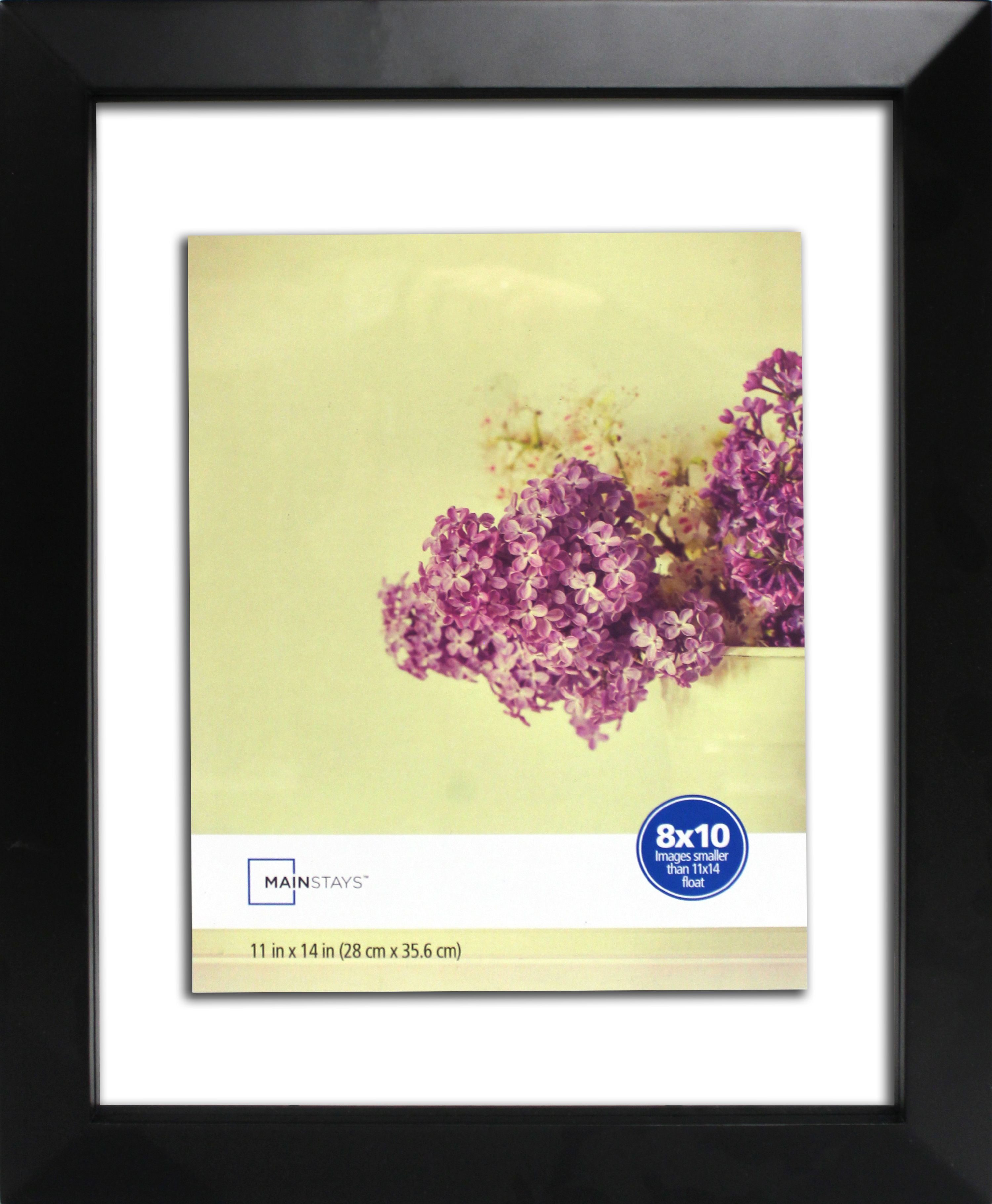 Mainstays 11x14 Black Float Frame For 8x10 Photos