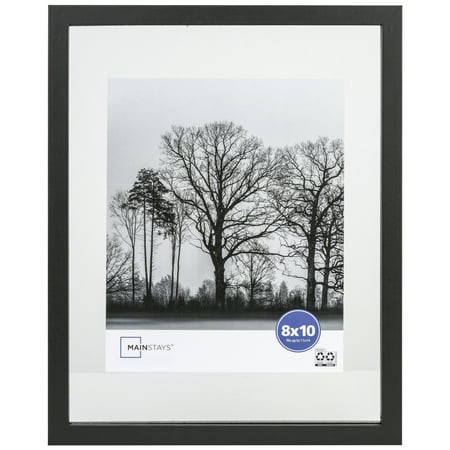 Mainstays – 8x10 Picture Frame – Black Float Frame Linear Program Wall Photo Frame