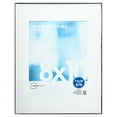 Mainstays 11x14 Matted to 8x10 Front Loading Picture Frame, Black, Set