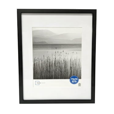 Mainstays 11x14 Matted to 8x10 Linear Gallery Wall Picture Frame, Black