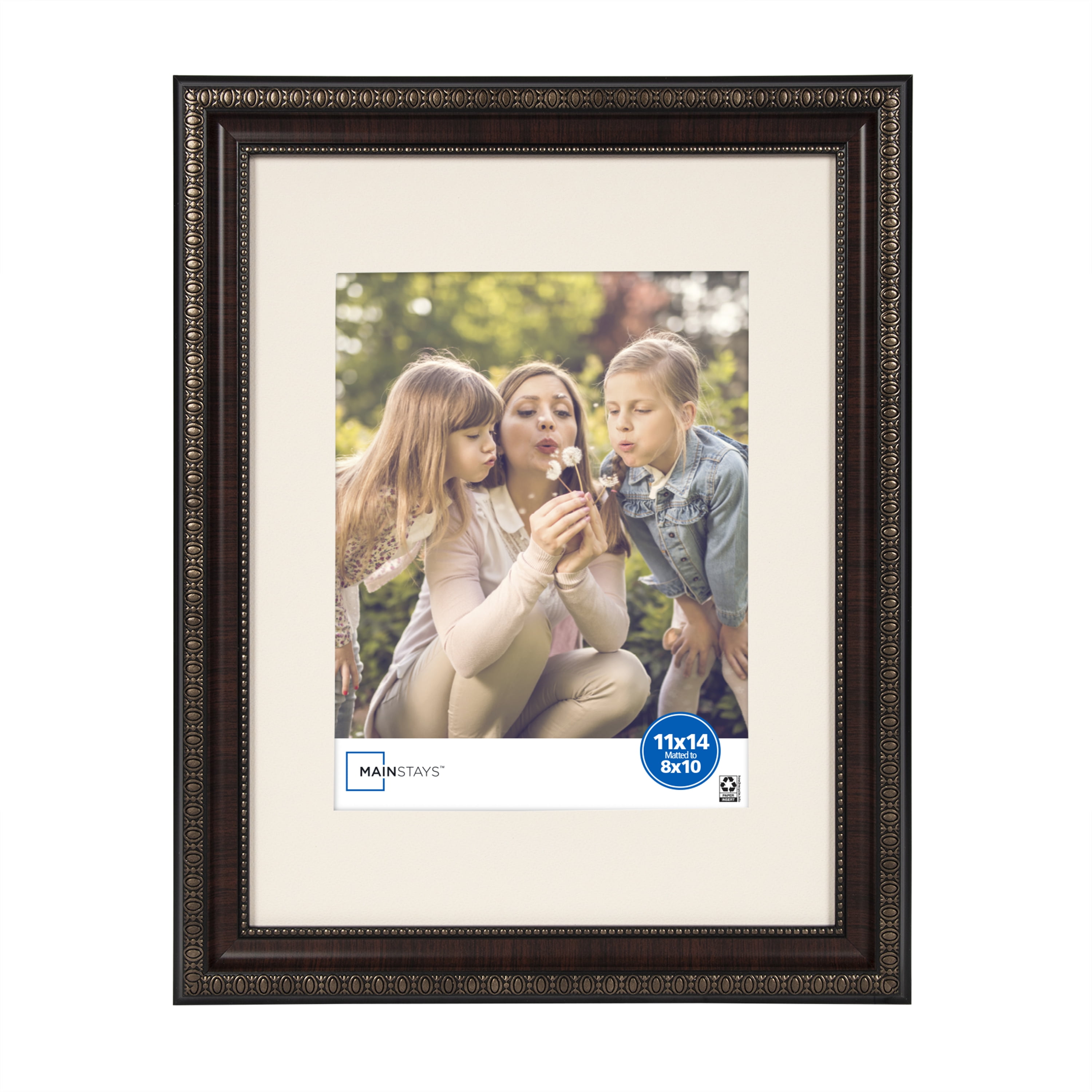 Mainstays – 8x10 Picture Frame – Mahogany Matted Gallery Wall Photo Frame