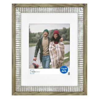 Better Homes & Gardens 16x20 Matted to 11x14 Metal Gallery Wall Picture Frame, Gold