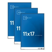 Mainstays – 11x17 Picture Frame – Black Front Loading Wall or Tabletop Photo Frame, Set of 3