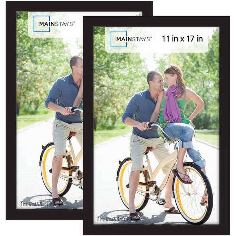 Mainstays 11x17 Picture Frames, Black, 2