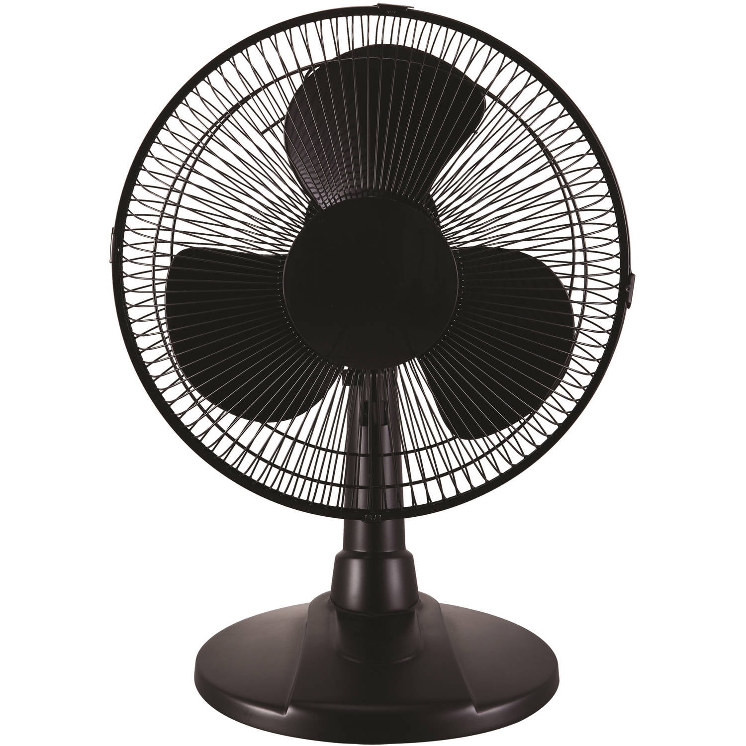 Mainstays 12 in 3-Speed Oscillating Table Fan, FT30-13PB, Black