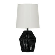 Mainstays 12.75" Black Rope Mini Lamp