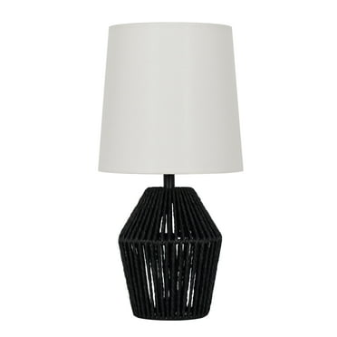 Mainstays 12.75" Black Rope Mini Lamp
