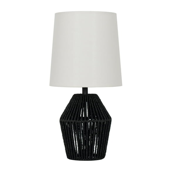 Mainstays 12.75" Black Rope Mini Lamp